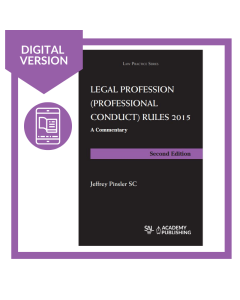 Legal Profession (Professional Conduct Rule 2015) 2nd Edition Digital