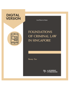 Foundations of Criminal Law in Singapore Digital