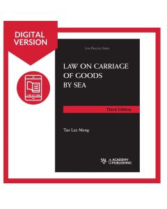 Law on Carriage of Goods By Sea - 3rd Edition Digital
