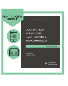 [Bundle] Contract Law in Singapore: Cases, Materials and Commentary - 2nd Edition (Print + Digital)