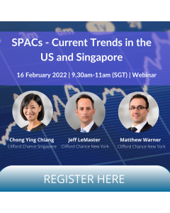 [Webinar] SPACs – Current Trends in the US and Singapore